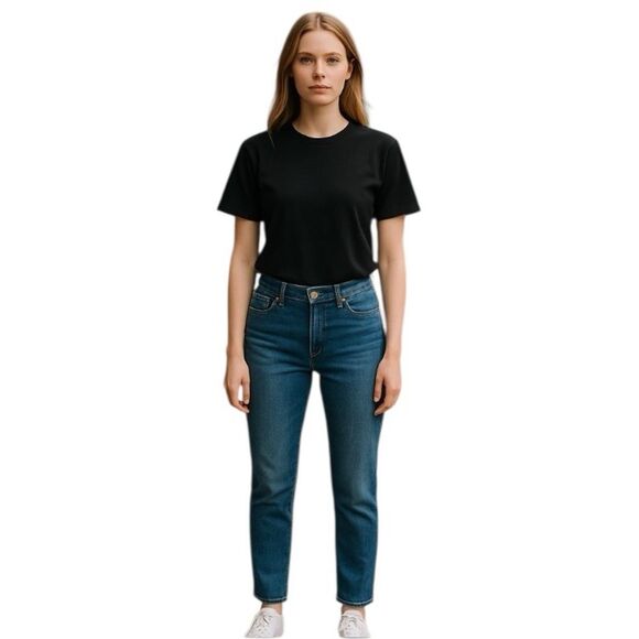 Levi's Boyfriend Fit Ankle Jeans Women's Classic Mid-Rise Zip Up Plus Size 32 - Picture 1 of 12